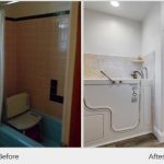 Before & After walk in tub installation ReBath & Kitchens