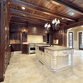 Modern Brown Wooden Themed Kitchen